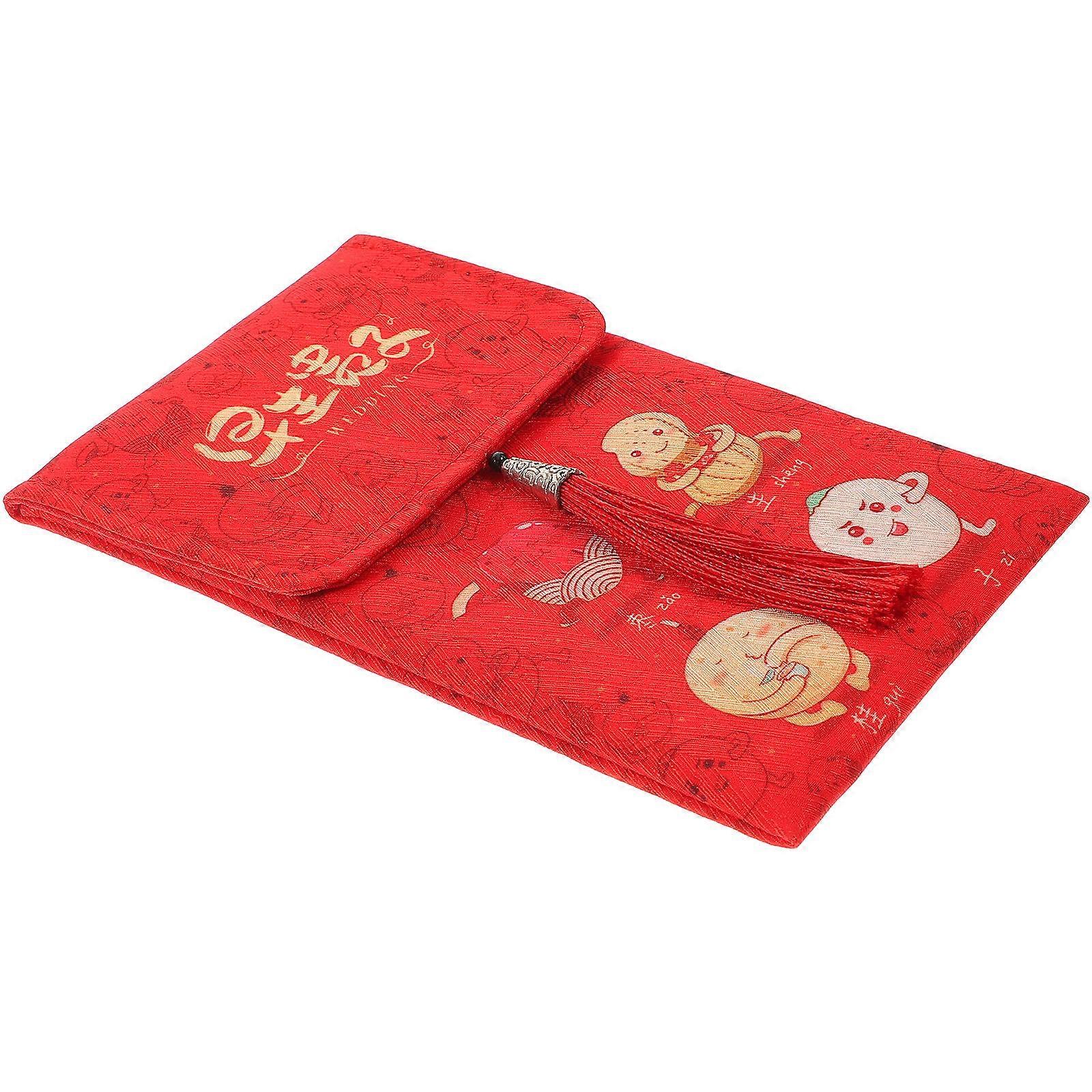 Red Packet Chinese Style Wedding Money Envelope for New Year 5Pcs