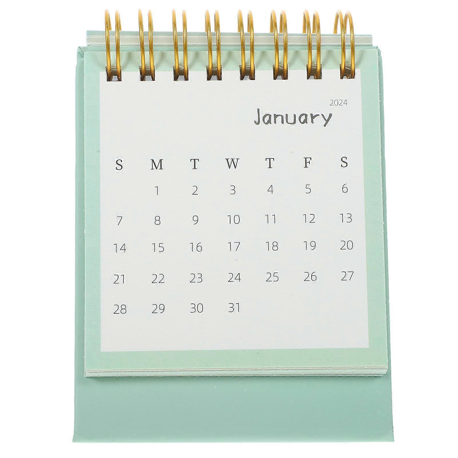 Paper Desktop Calendar Office Desk Calendar for Home Use 2Pcs
