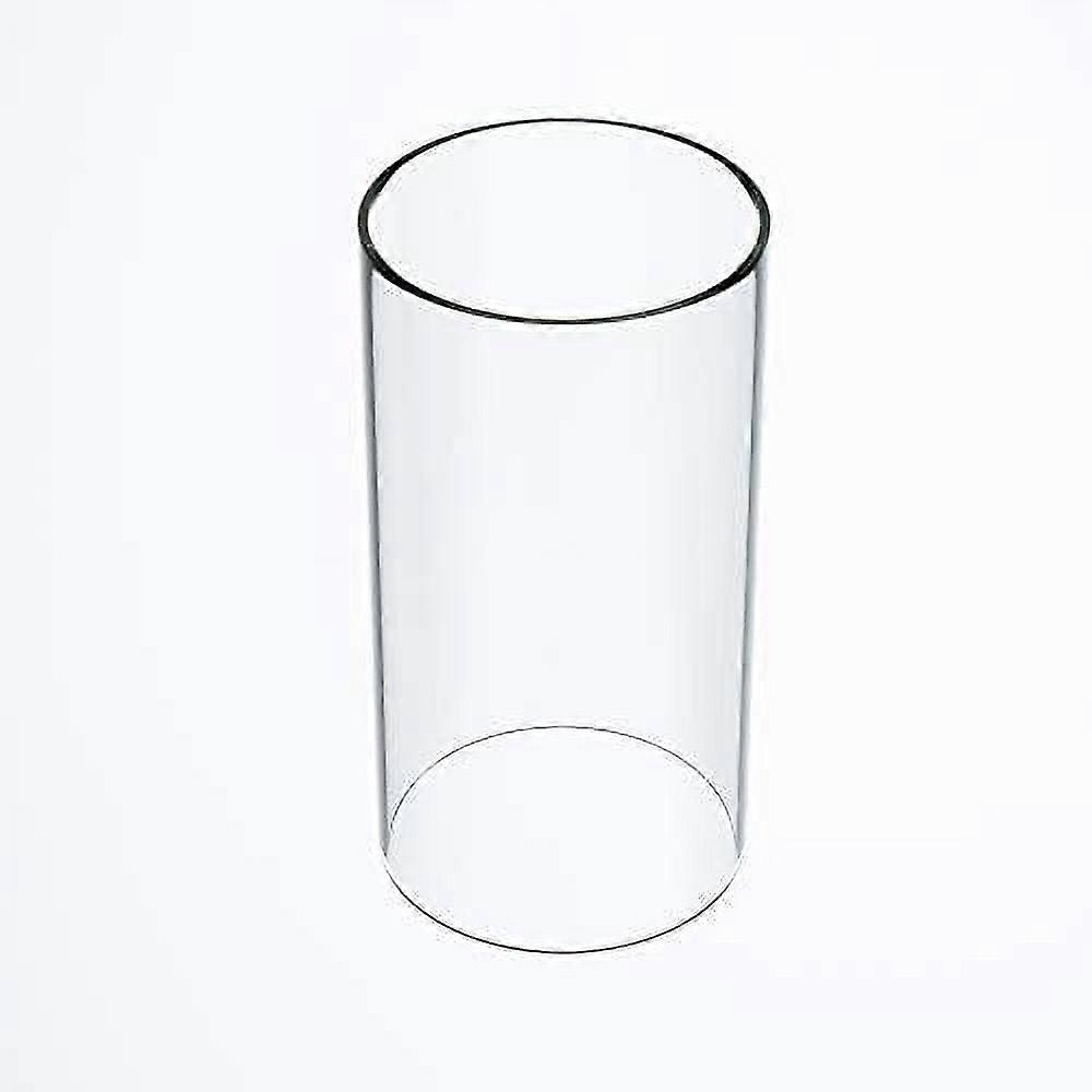 Large Size Hurricane Candle Holder Glass, Open Both Ends, Compatible with Lamp Shade Replacement (3.5"x8")