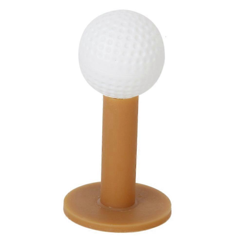 Golf Tees Durable Rubber Tees for Golf Practice 5Pcs Coffee Color