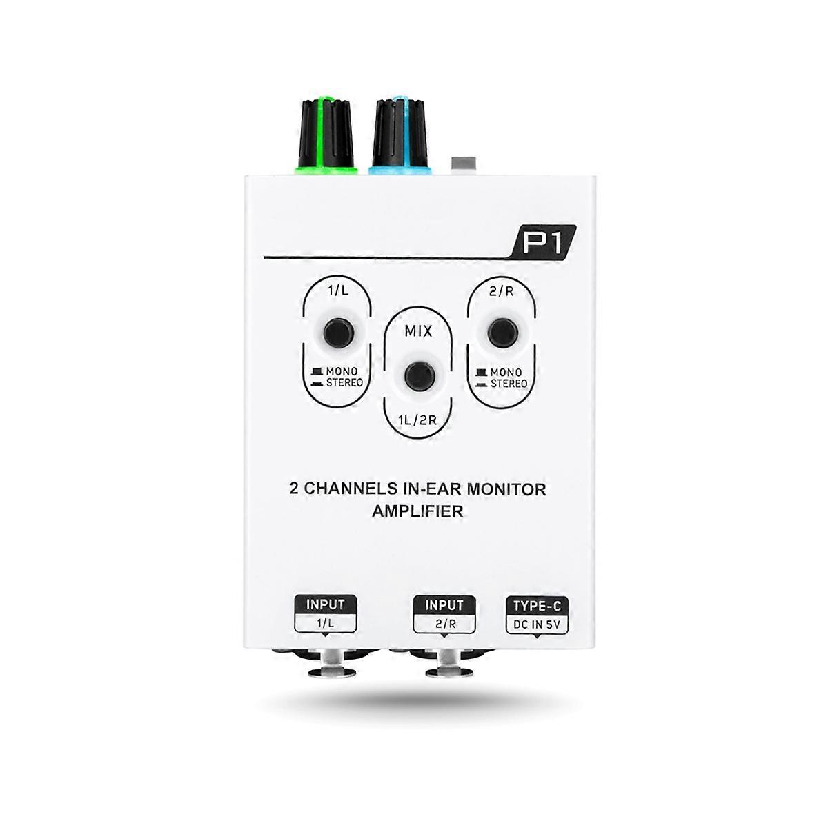 P1 Mixer, Dual Channel Stereo in Ear Personal Monitoring Headphone Amplifier IEM