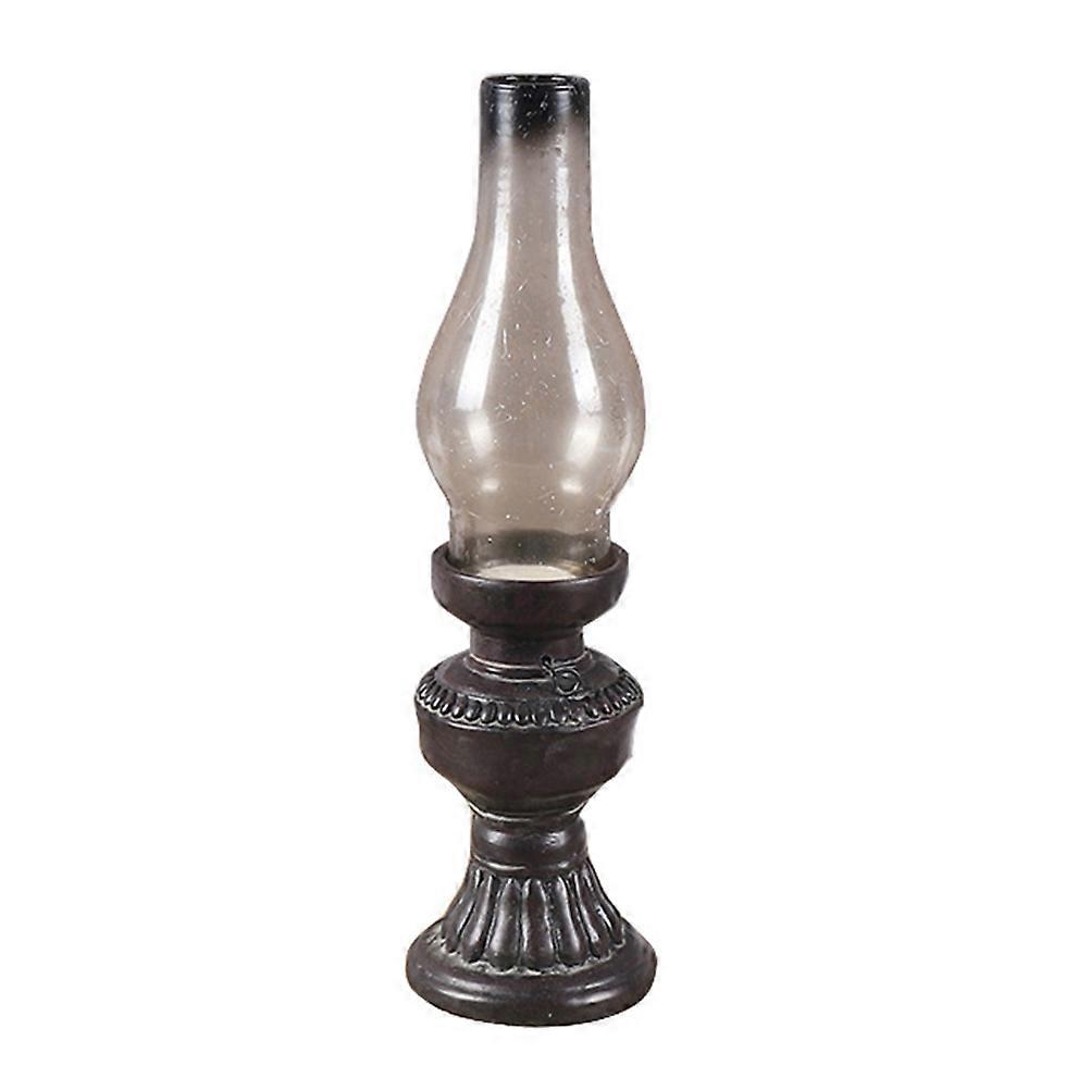 Retro Oil Lamp Vintage Kerosene Lamp for Party Decoration 2Pcs