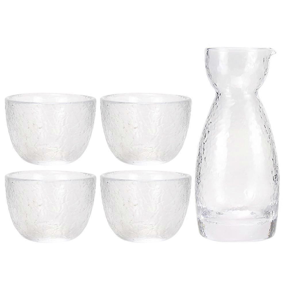 Cute Water Cup Strip Texture Wine Cup Hotel 1Set
