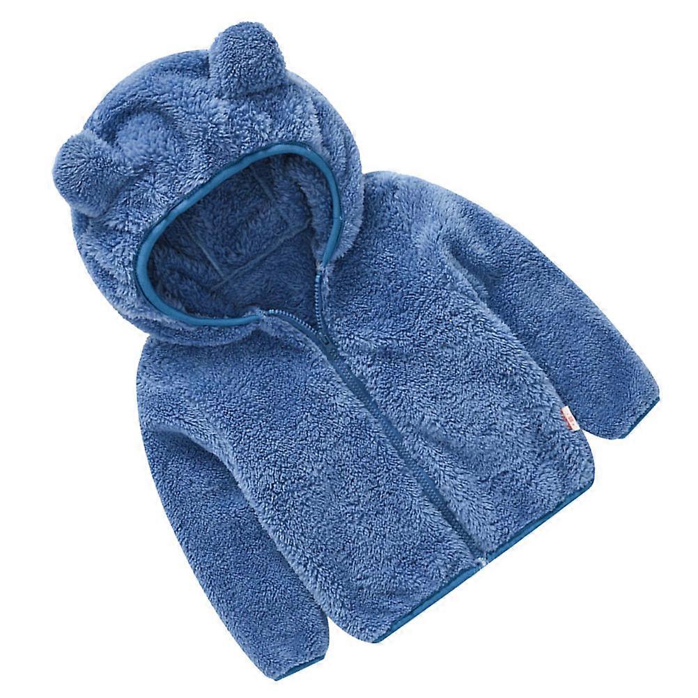 Fleece Warm Baby Hooded Coat Autumn and Winter Long Warmth 1Pack