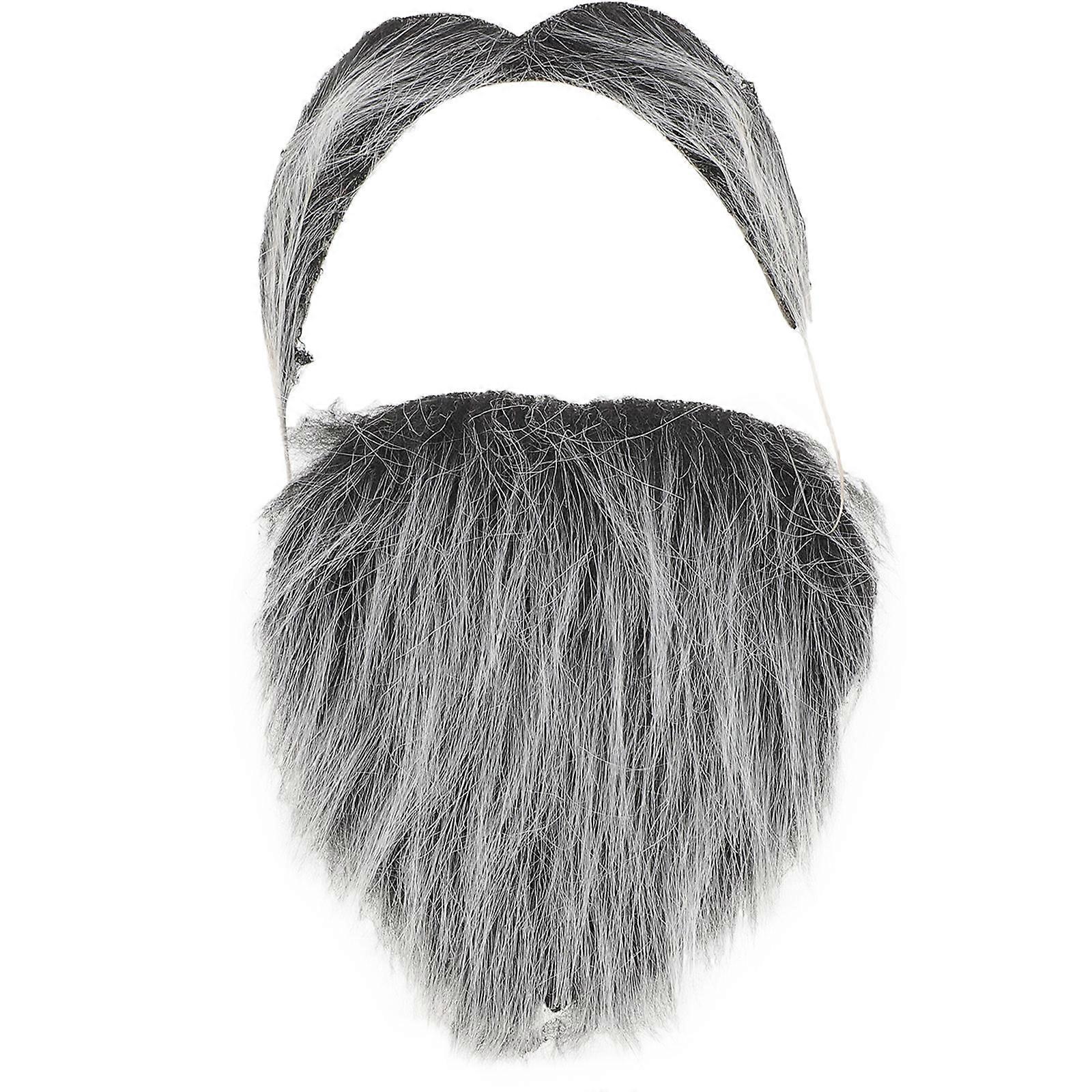 Beard Costume Grey for Cosplay 1Set Performance Mustache Party Supply