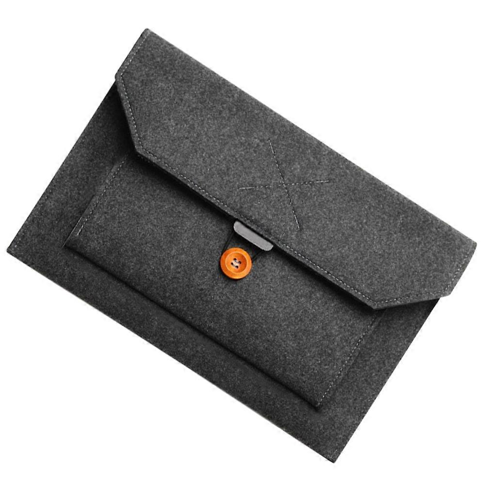 Felt Laptop Pouch Black for Secure Device Storage 2Pcs Pack