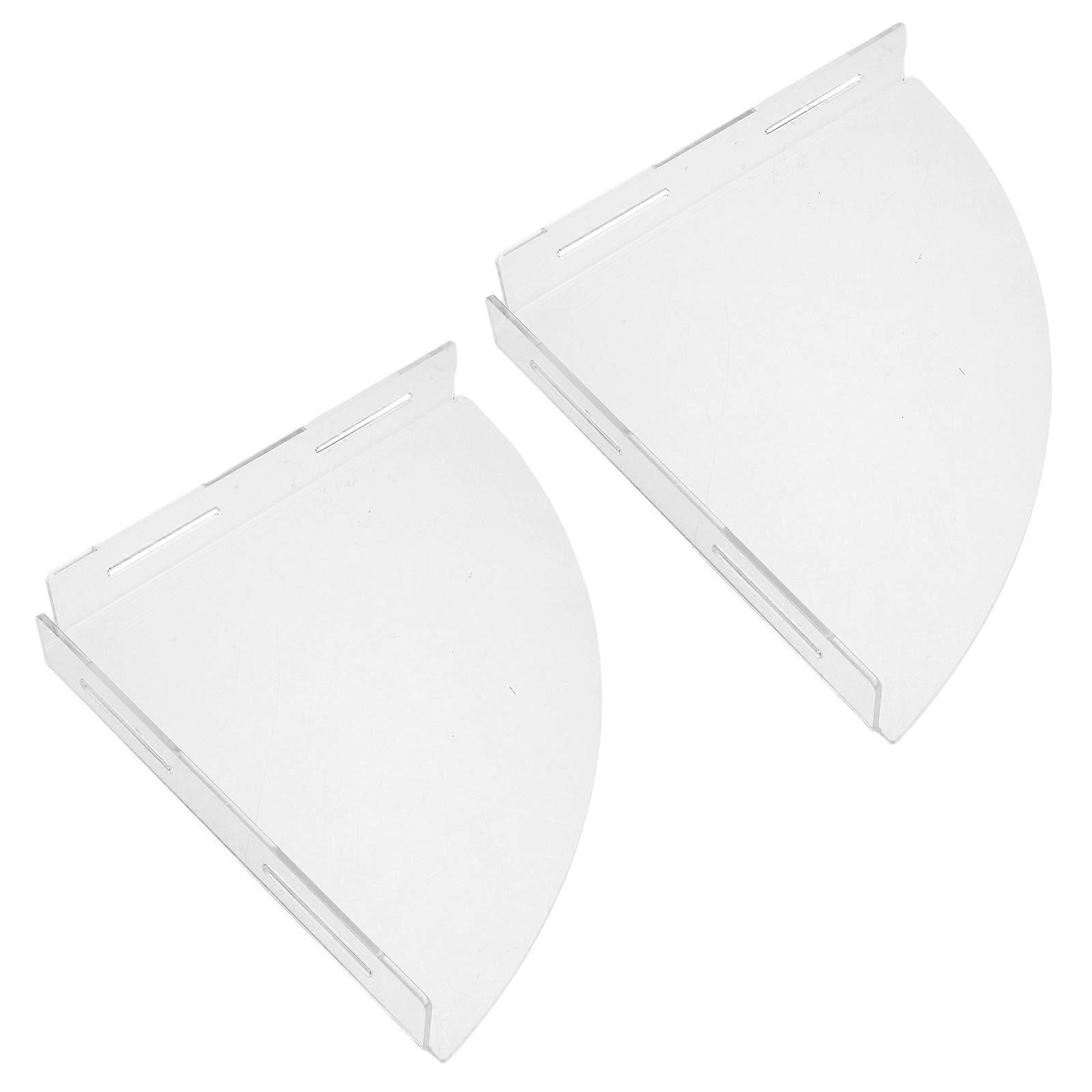 Bathroom Floating Shelf Acrylic Shower Storage Rack 6Pcs