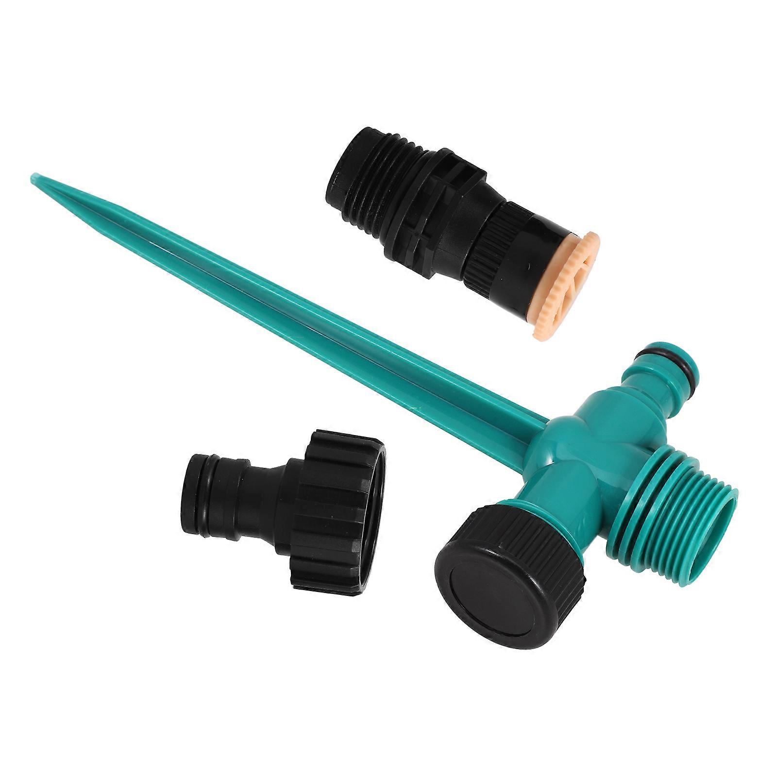 Lawn Sprinkler Spike Base 1 Set For Outdoor Watering And Agriculture In Green ABS Material With Ground-Insert Design
