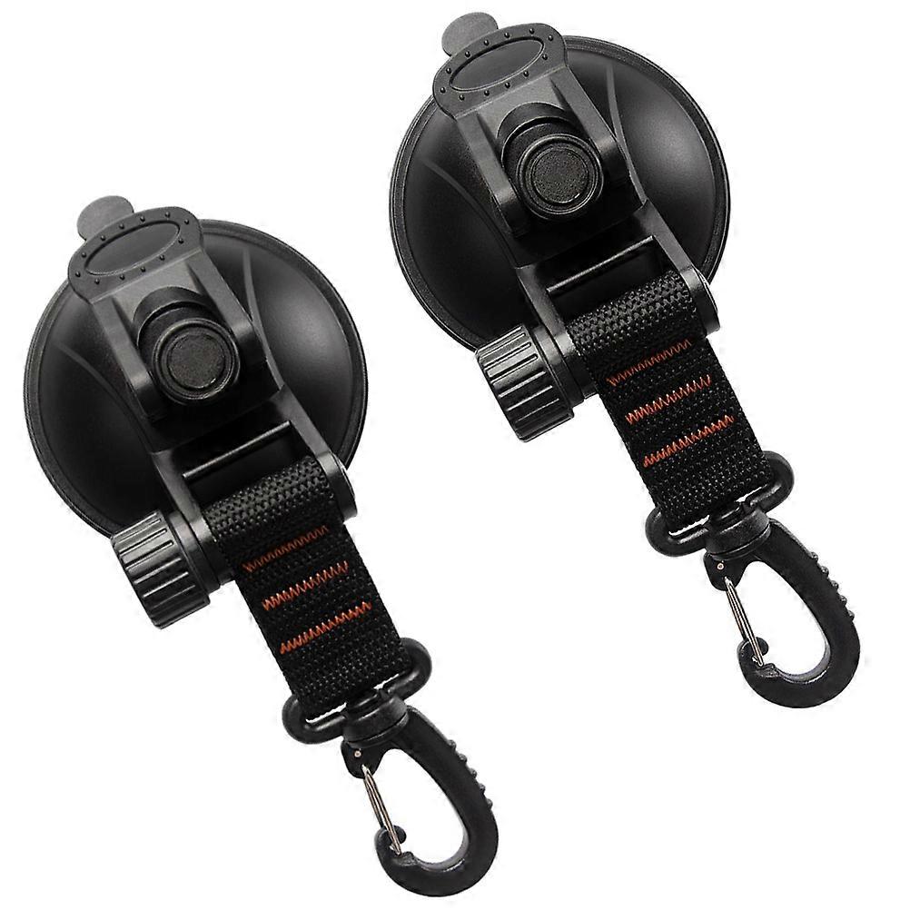 Reusable Suction Hooks Fixing Hooks Portable with Carabiner 4Pcs