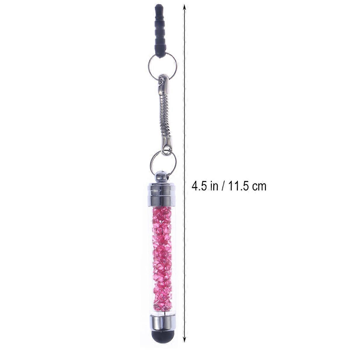 5Pcs Touchscreen Crystal Pens For Phones Tablets Everyday Use Assorted Color Mini Shape Luxury Decoration