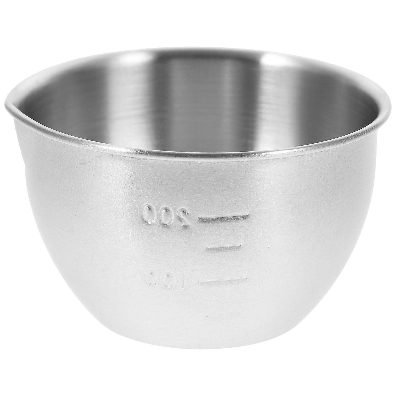 Egg Beating Basin Versatile Usage Silver Stainless Steel Basin for Food Use
