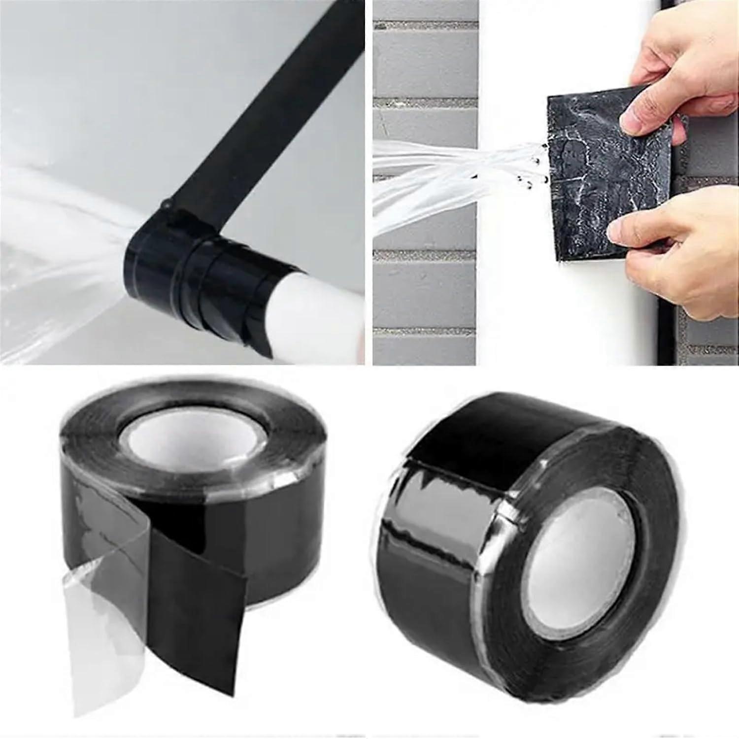 Waterproof  Tape SelfAdhesive Patch For Bathroom Kitchen Shower And Water Pipe  Grey 3m