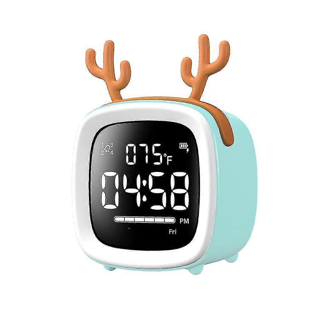 Digital Alarm Clock for Kids Alarm Clock for Bedroom with Night Light Touch Control Calendar Temperature