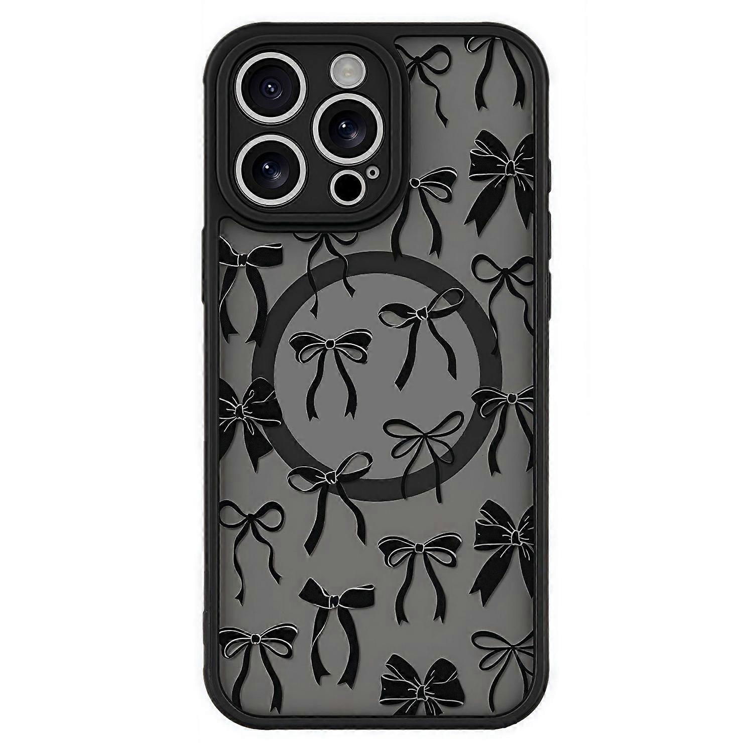 For iPhone 14 Pro Max Case Compatible with MagSafe Pattern Printed Design PC + TPU Phone Cover