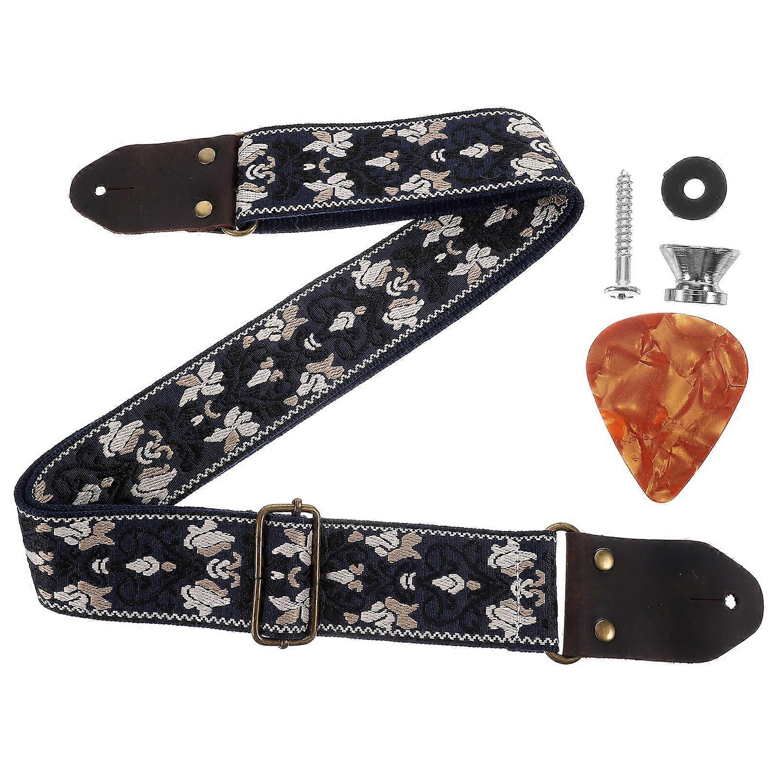 Tracolla per chitarra elettrica regolabile per strumenti musicali, colori assortiti, resistente, confezione da 1