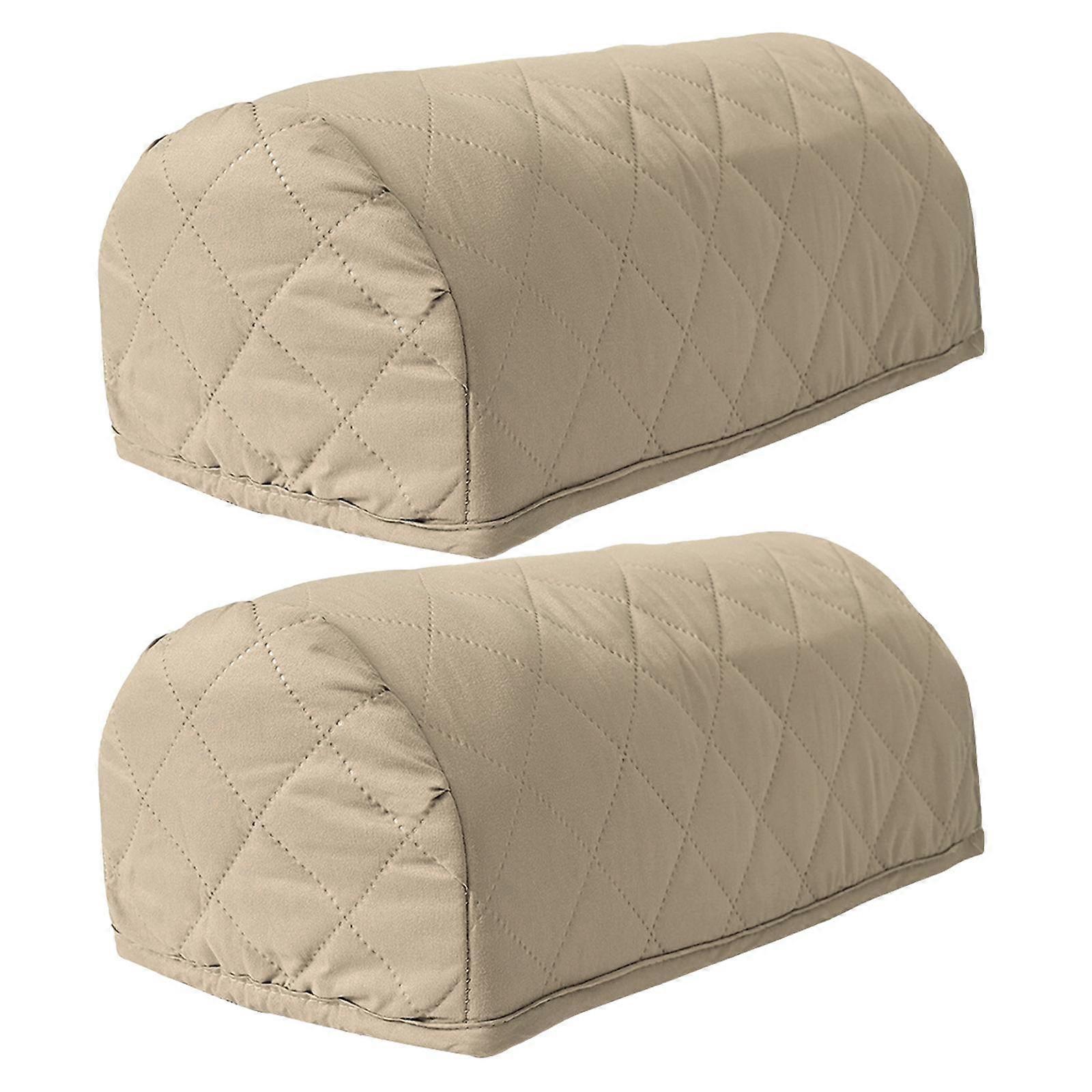 Sofa Armrest Cover Slipcovers Waterproof Stretch Protective Cloth Khaki
