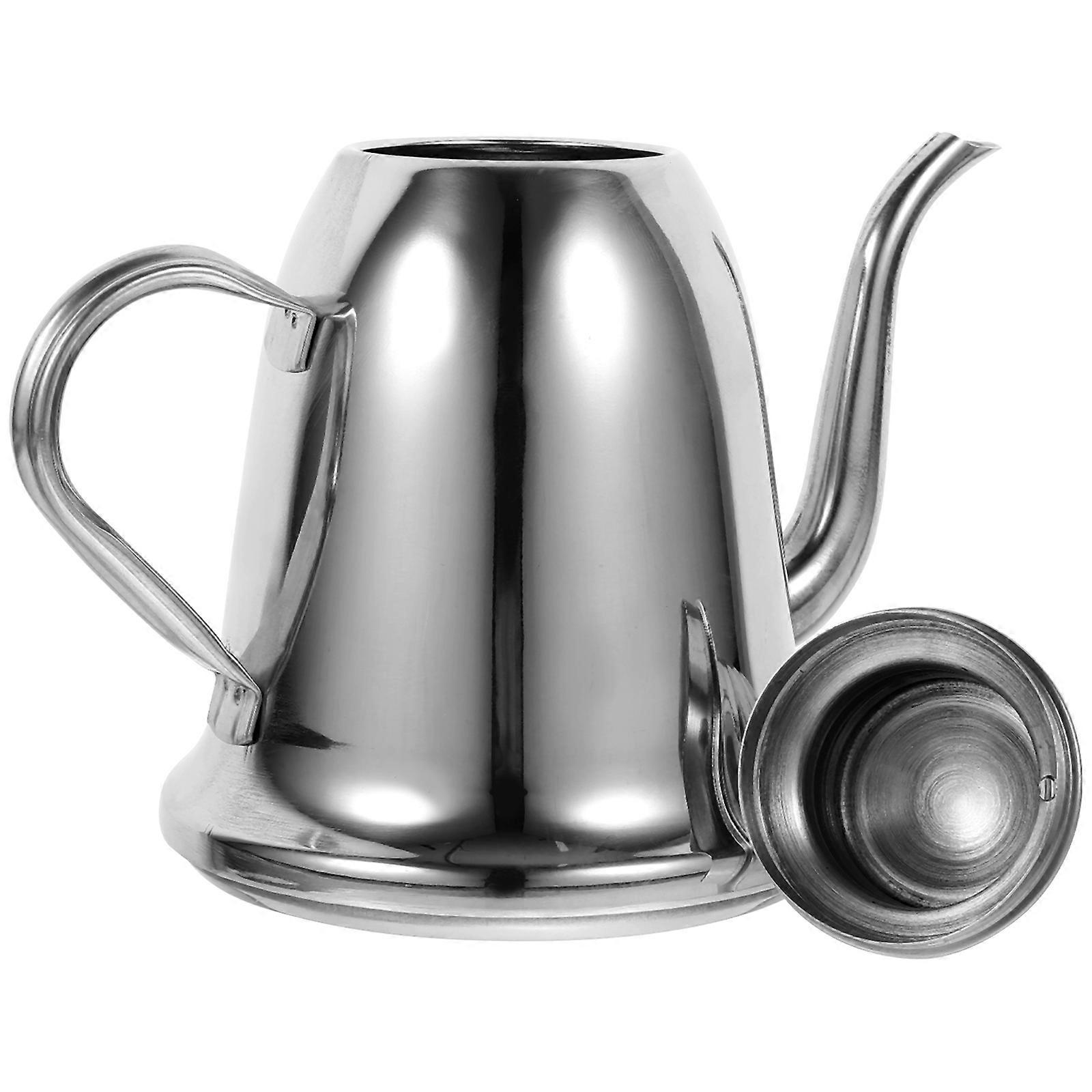 Soy Sauce Container 4Pcs Silver Oil Can For Dining Table Bar 500Ml Convenient Design For Oil Storage