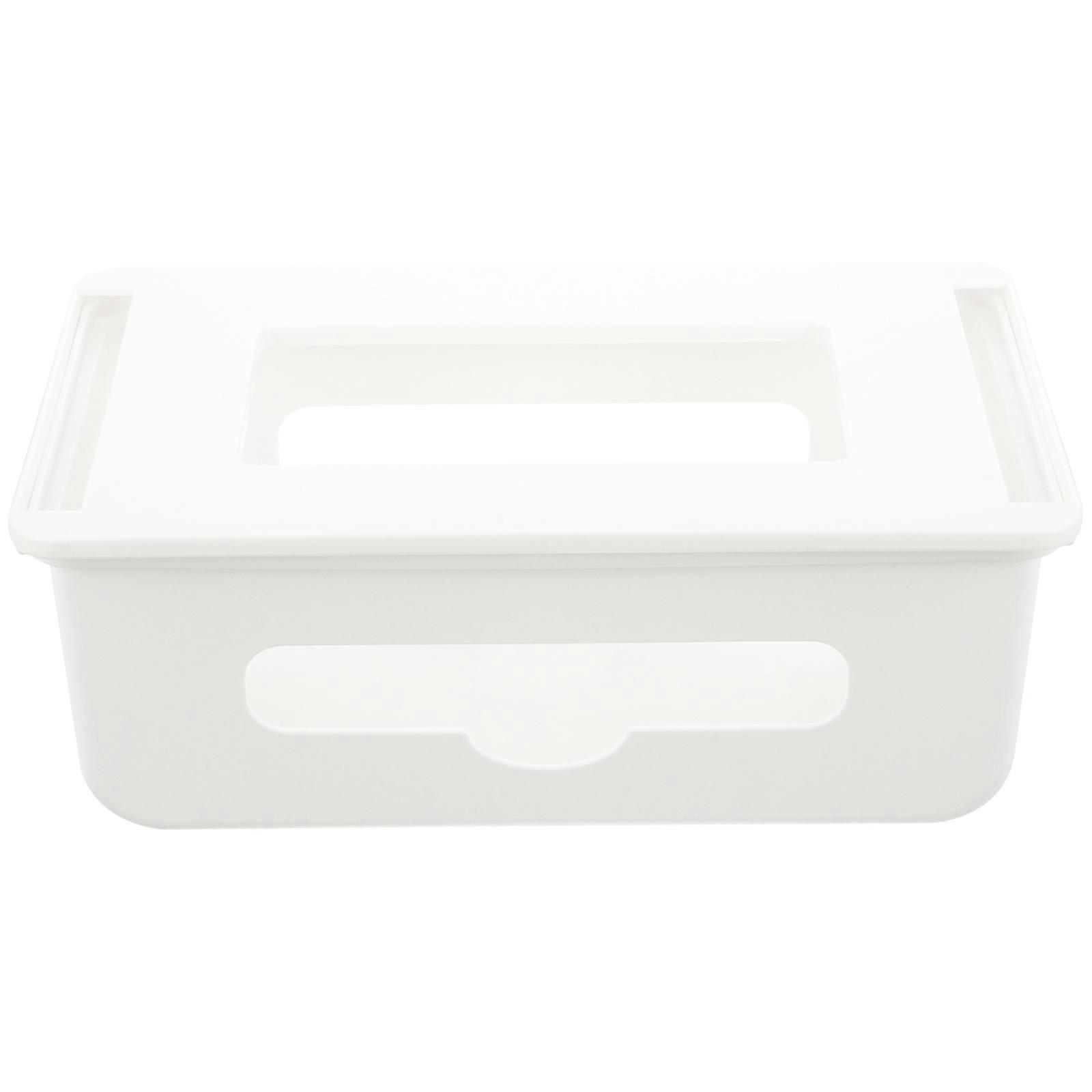Multi-Functional Under Desk Drawer White Plastic Organizer 4Pcs