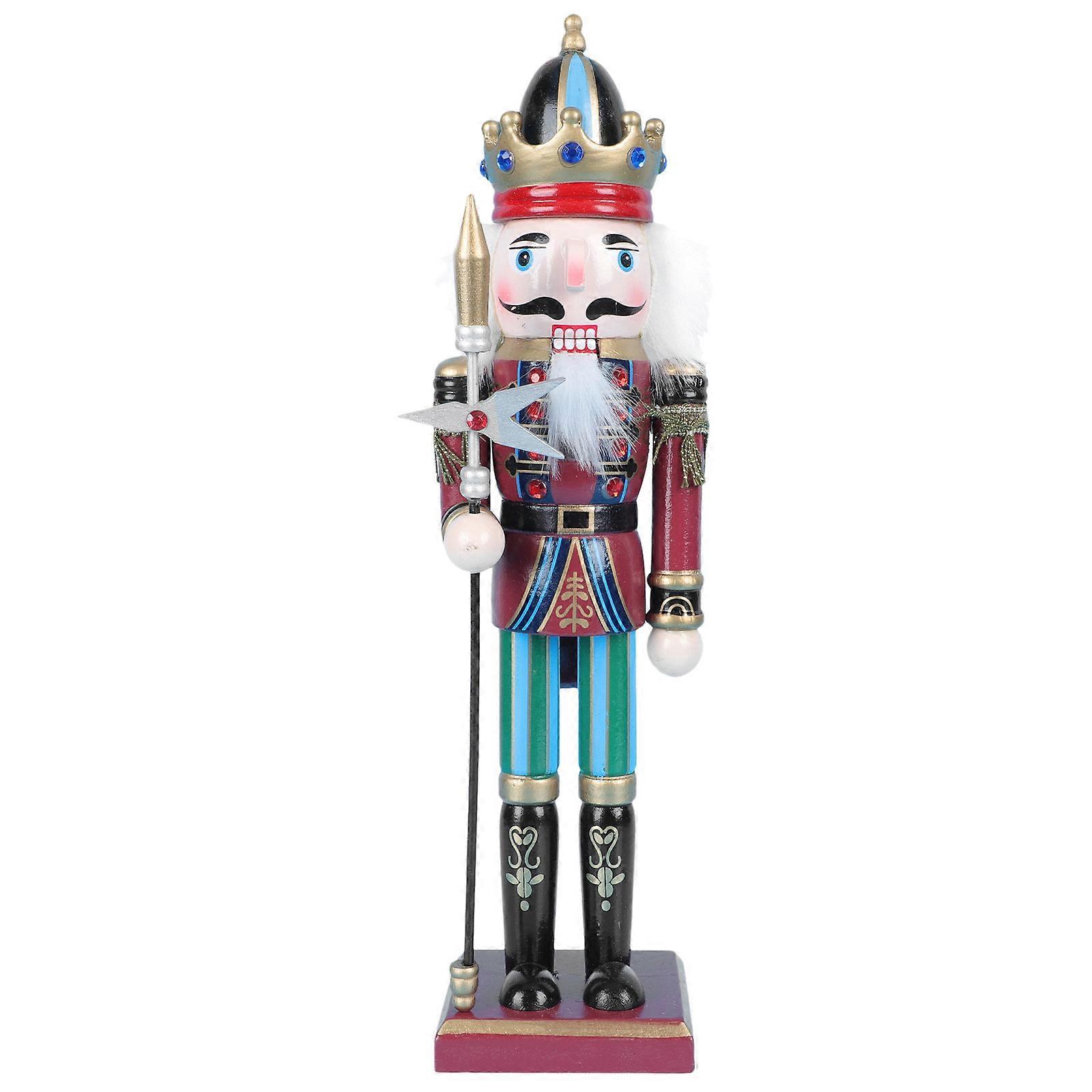 Creative Puppet Doll Wooden Nutcracker Soldier for Decor 4Pcs