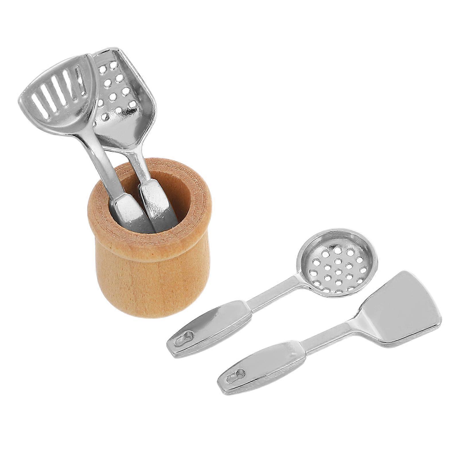 Mini Kitchen Set Dollhouse Kitchen Utensils for Pretend Play 5Pcs