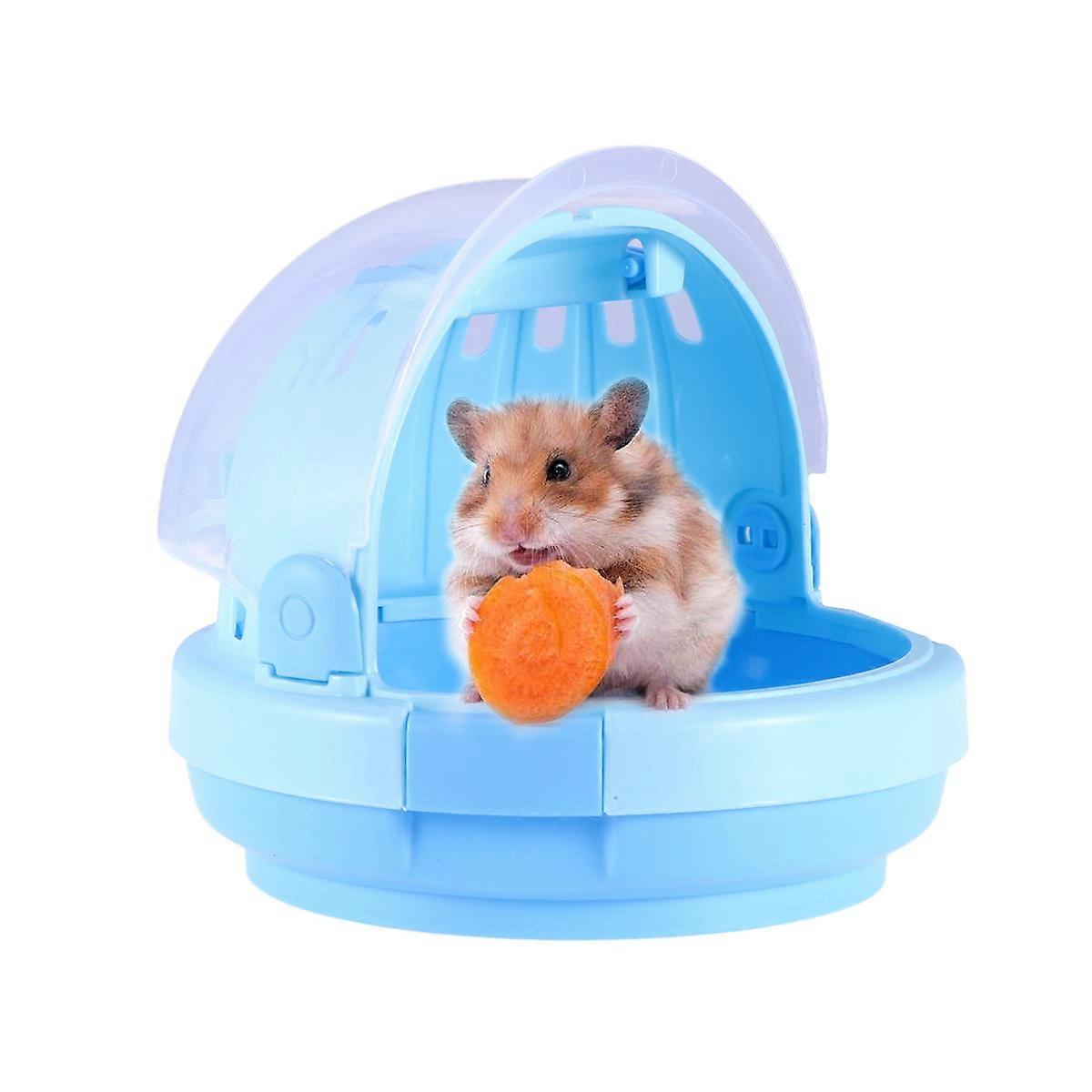 Carrier Bag Portable Small Blue Rectangular Air Circulation Outdoor Travel 1Pack