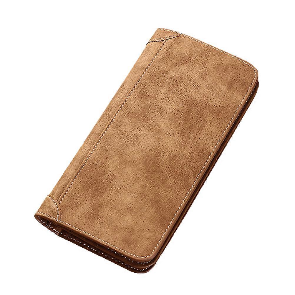 Durable Coffee Color Male Wallet With Holder For Giving 1Set