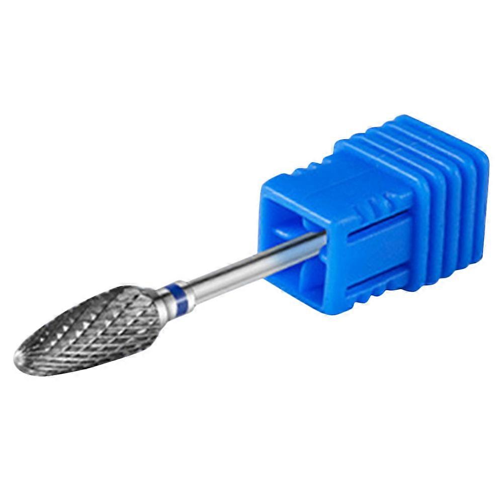 Manicure Grinding Nail Drill Bits Metal Head 3Pcs Blue Kit