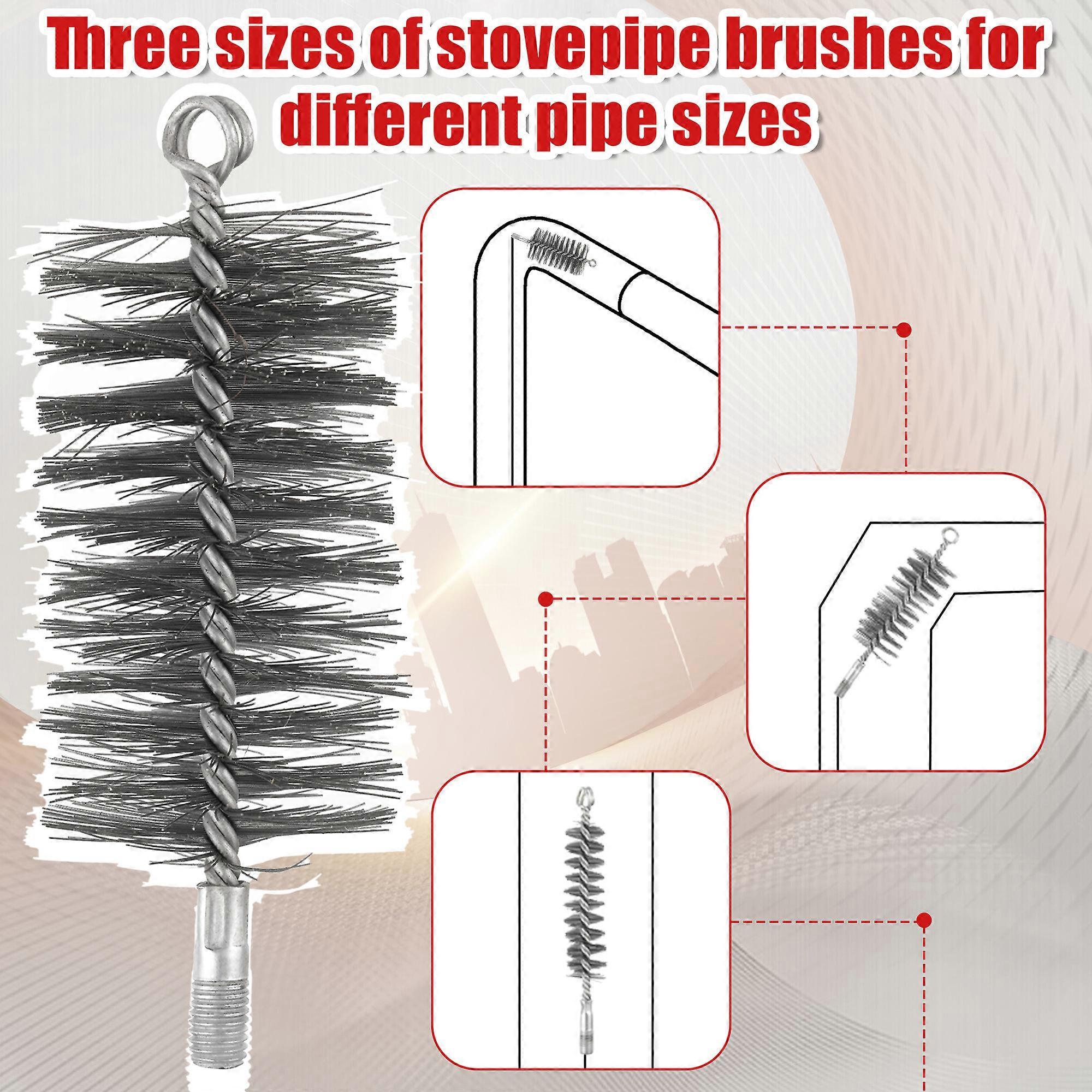 3piece Sufficient Quantity For Efficient Cleaning Stove Brush Heating Boiler Wire Brush