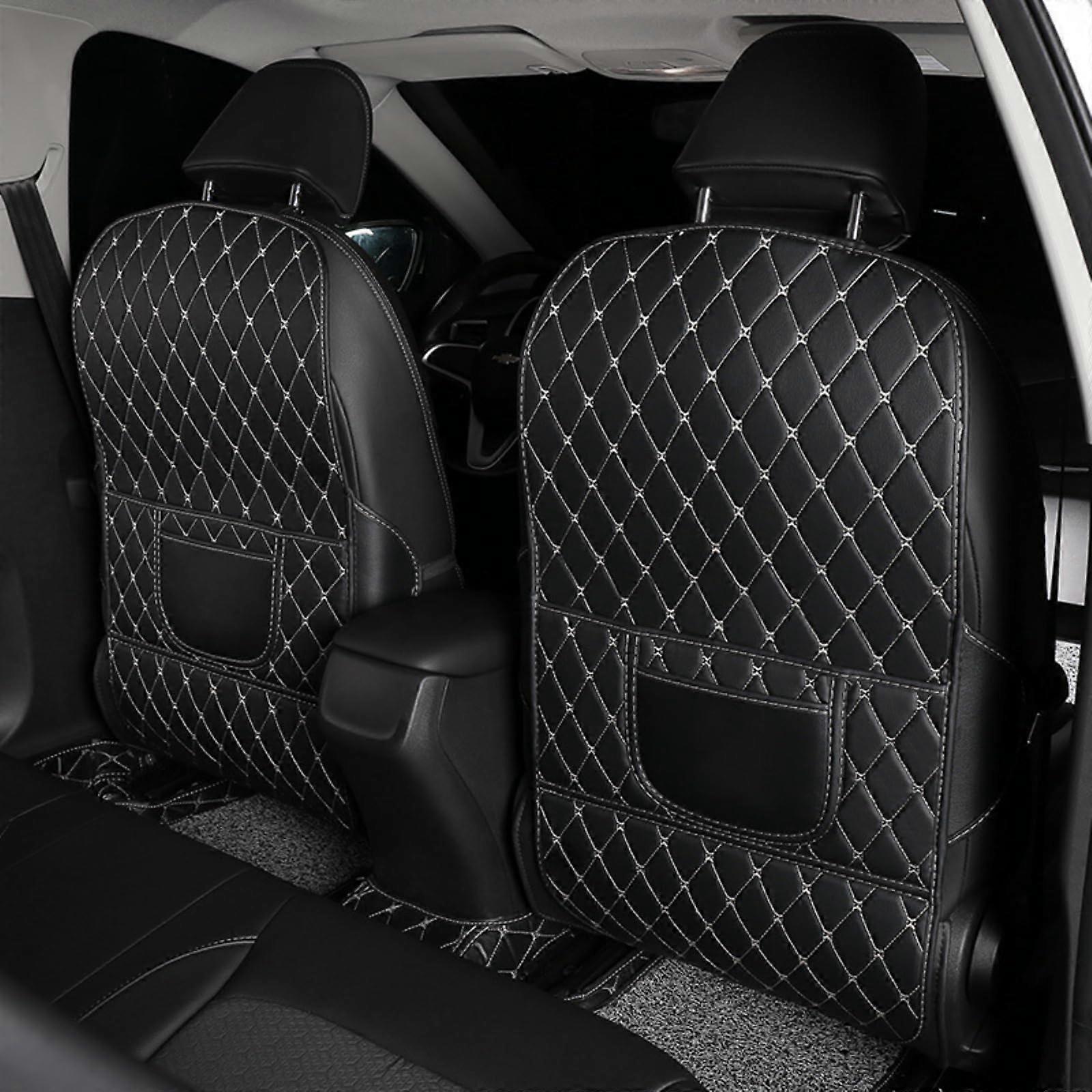 2pcs Car AntiKick Protector Mats For BMW X6 G06 LCI Waterproof Back Seat Backrest Pads