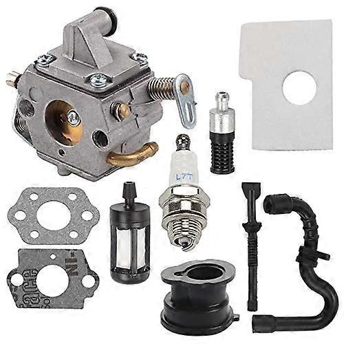 MS170 Carburetor For MS180 017 018 Compatible Chainsaw MS170C MS180C 1130 120 0603 1130 124 0800 Silver