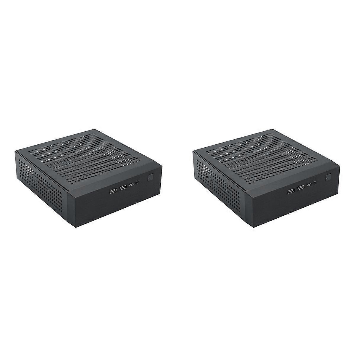 M09 HTPC Host Mini ITX Computer Chassis DC Power Supply Computer Case