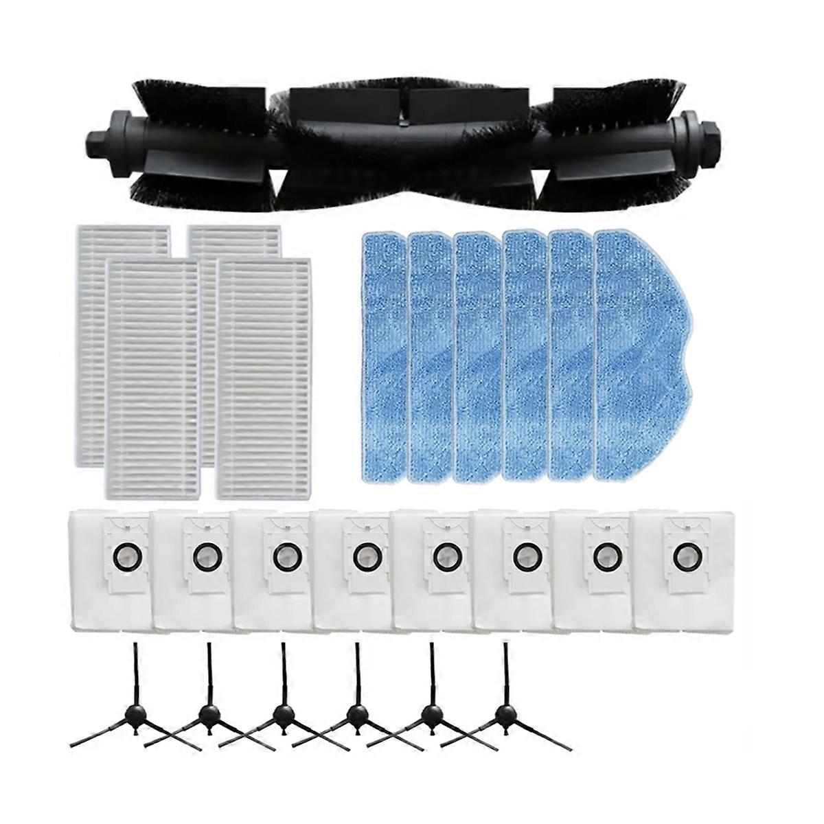 Main Brush Filter Mop Pad Wipe Dust Bag Side Brush for RE4 Plus/RE5 Plus Part Vacuum Cleaner Sweeper