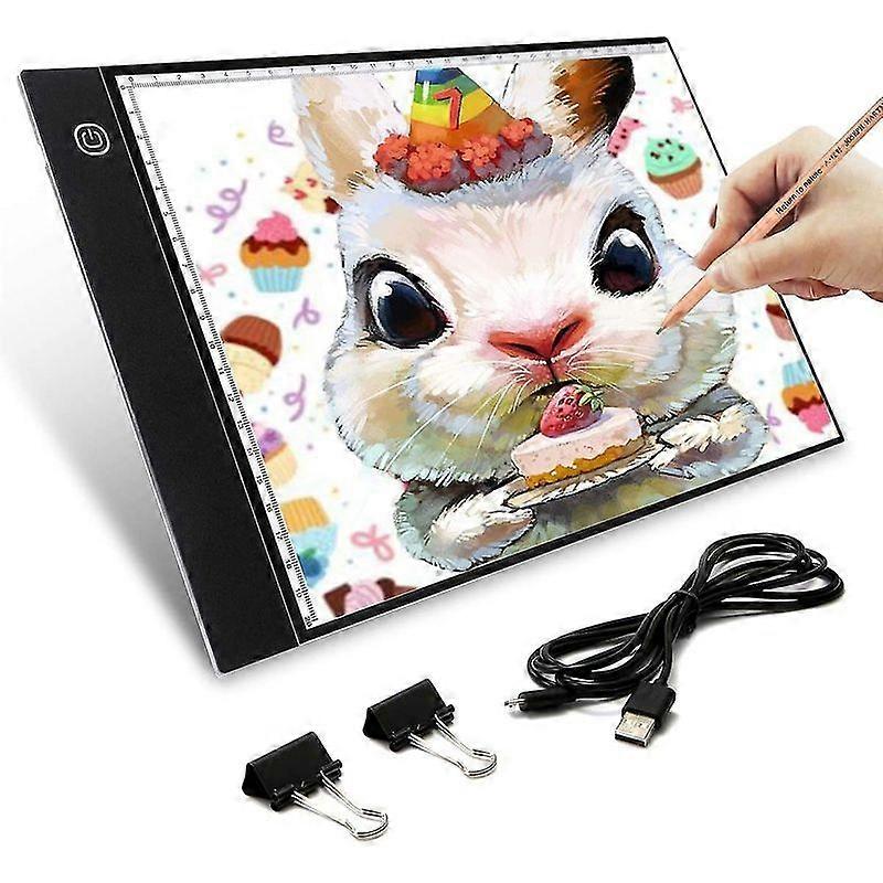 Luxora LED lamp pad A4 lamp table lamp board portable lamp pad with adjustable brightness