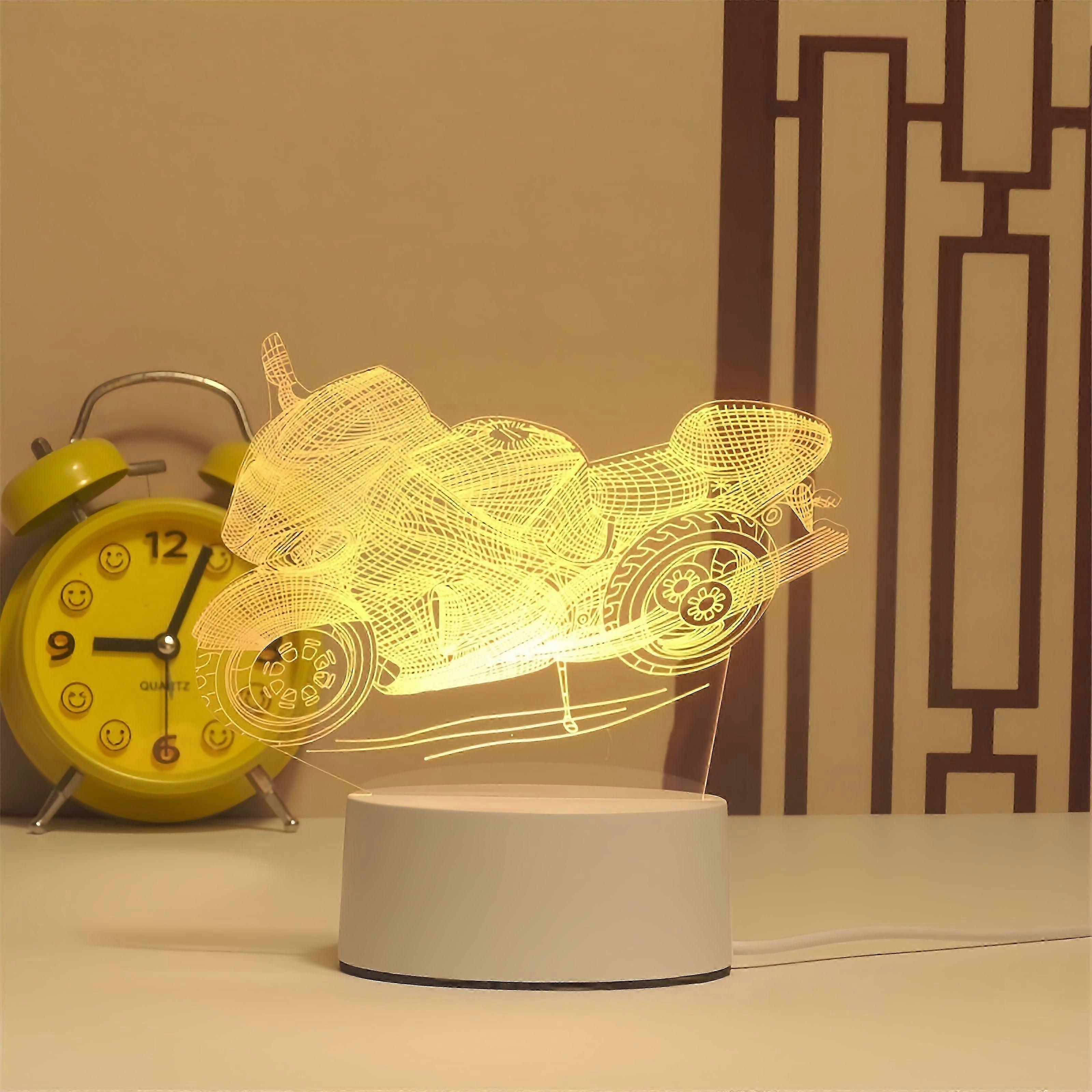 Touch-control Usb 3d Night Light Creative Led Ambient Desk Lamp For Kids (acrylic, 2025 New Model)