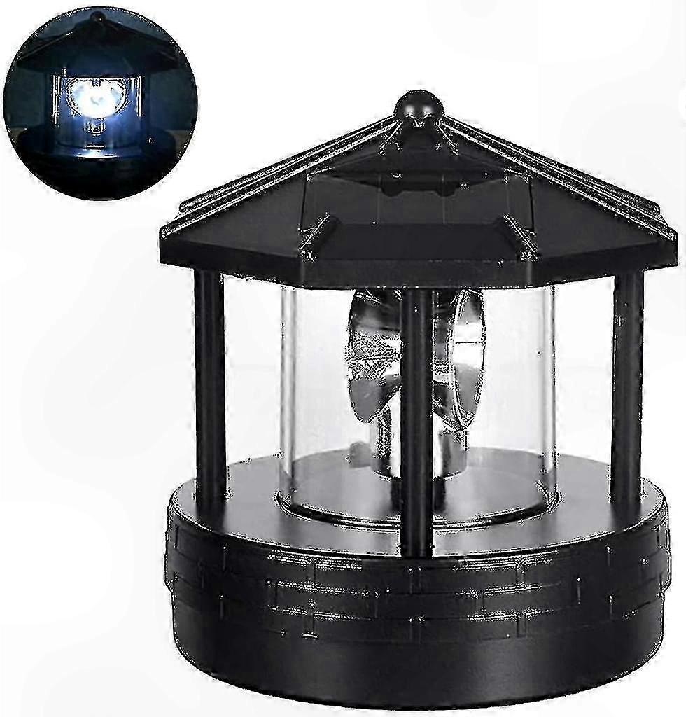 Solar Powered LED Rotating Light for Garden and Yard Decor
