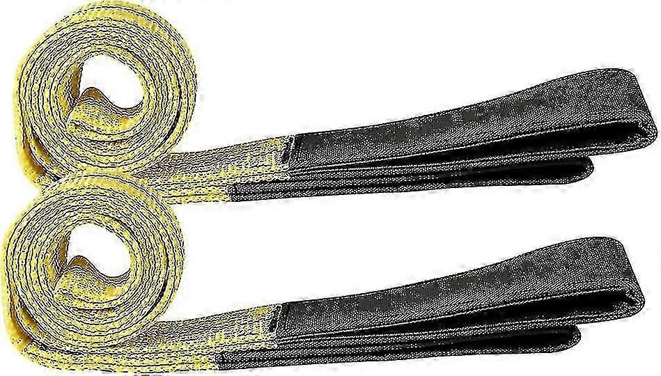 2 Pack 1m Heavy Duty Polyester Lifting Straps  9000lbs Max Breaking Strength