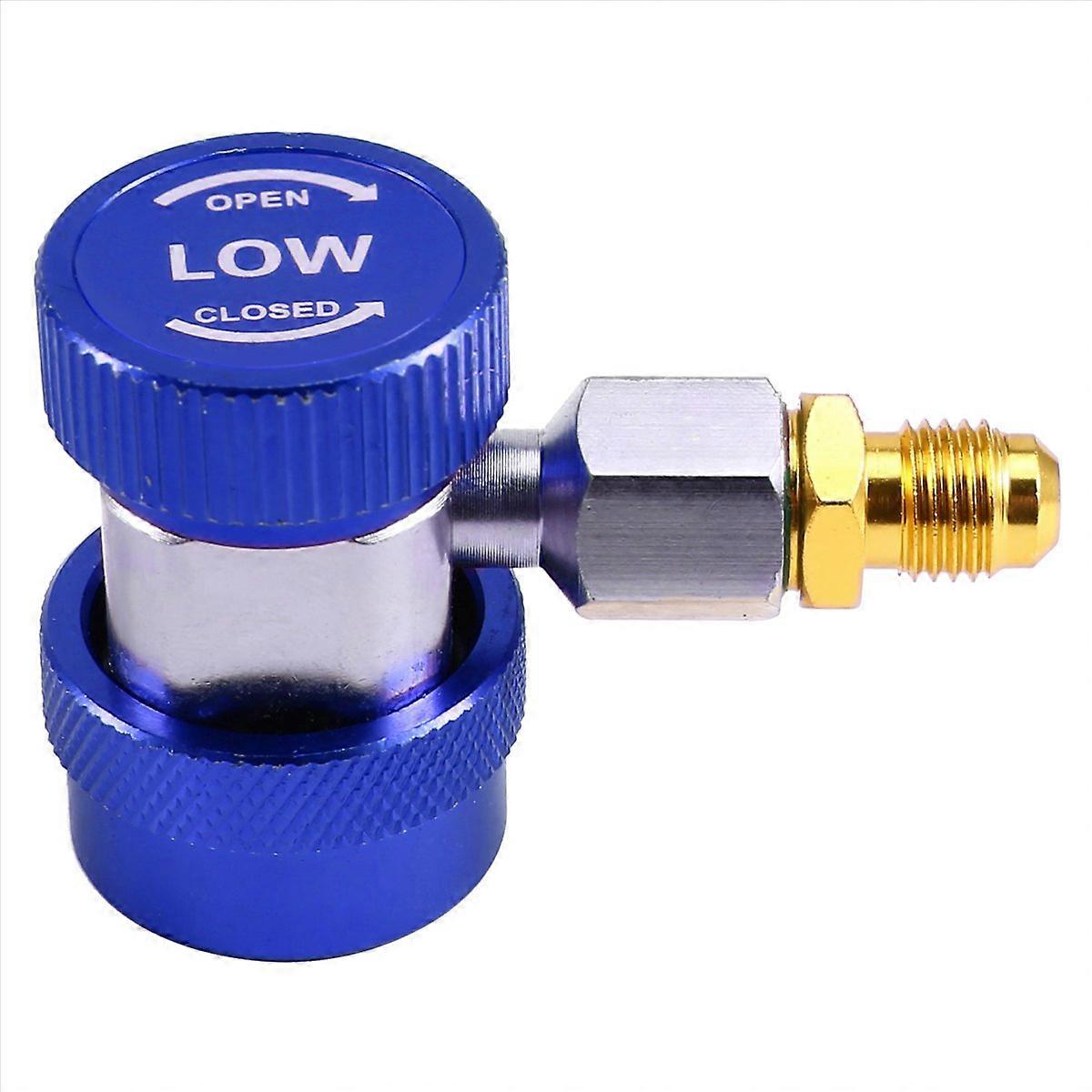 R134A Car Air Conditioner Fluoride Converter Quick Coupler Blue