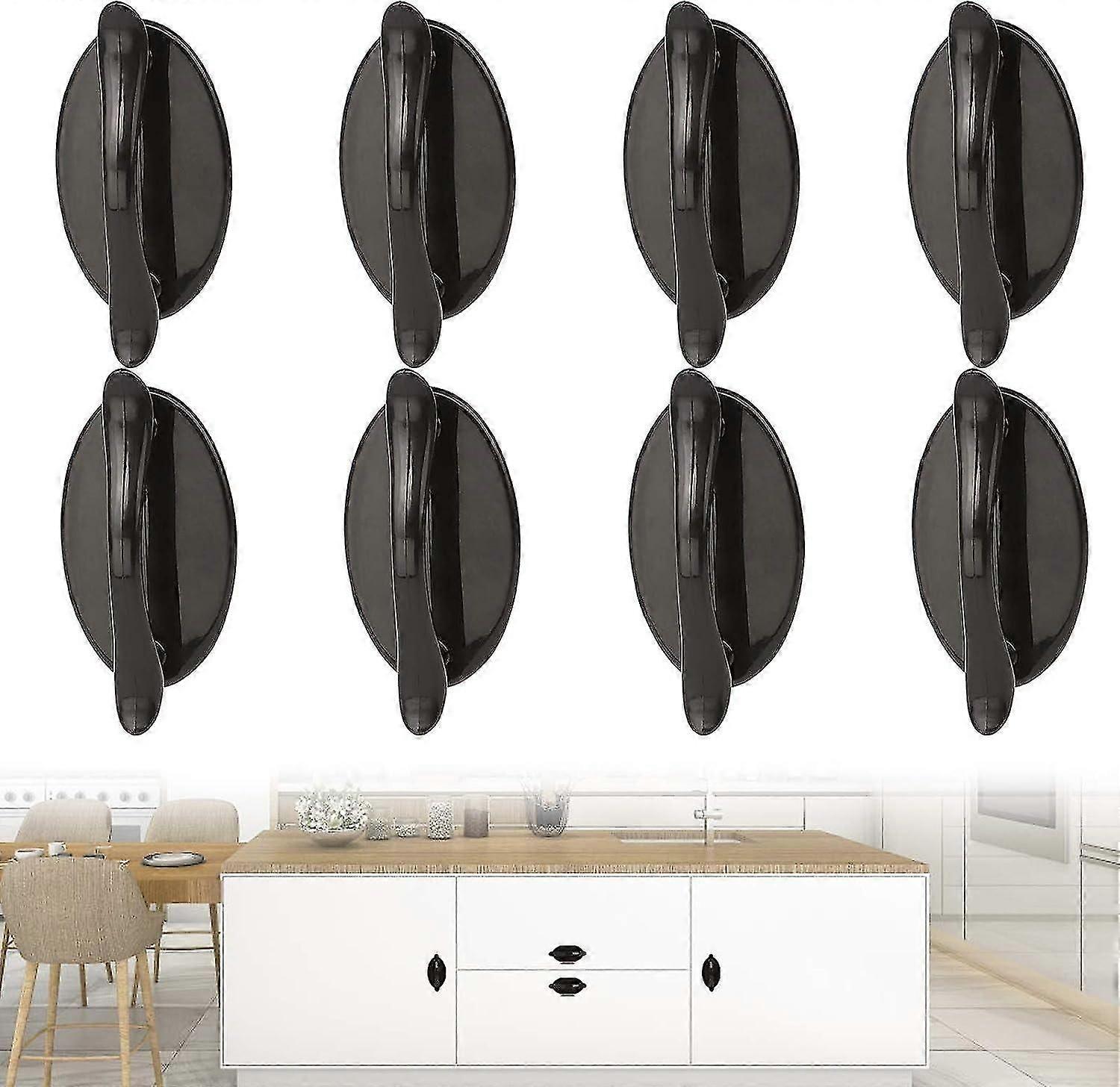 self adhesive door handles 8 pcs plastic pull handle for cabinet window