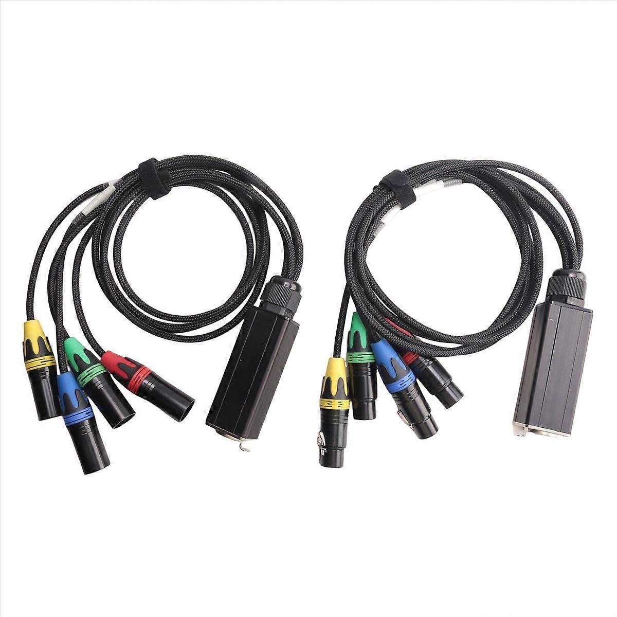 1 Pair XLR 4-Channel 3-Pin Multi Network Stage and Studio Connection