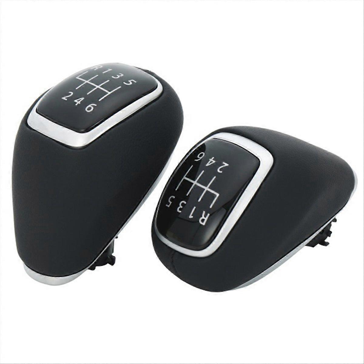2 Pcs 6 Speed Gear Knob Handle Gear-Shift Knob for 