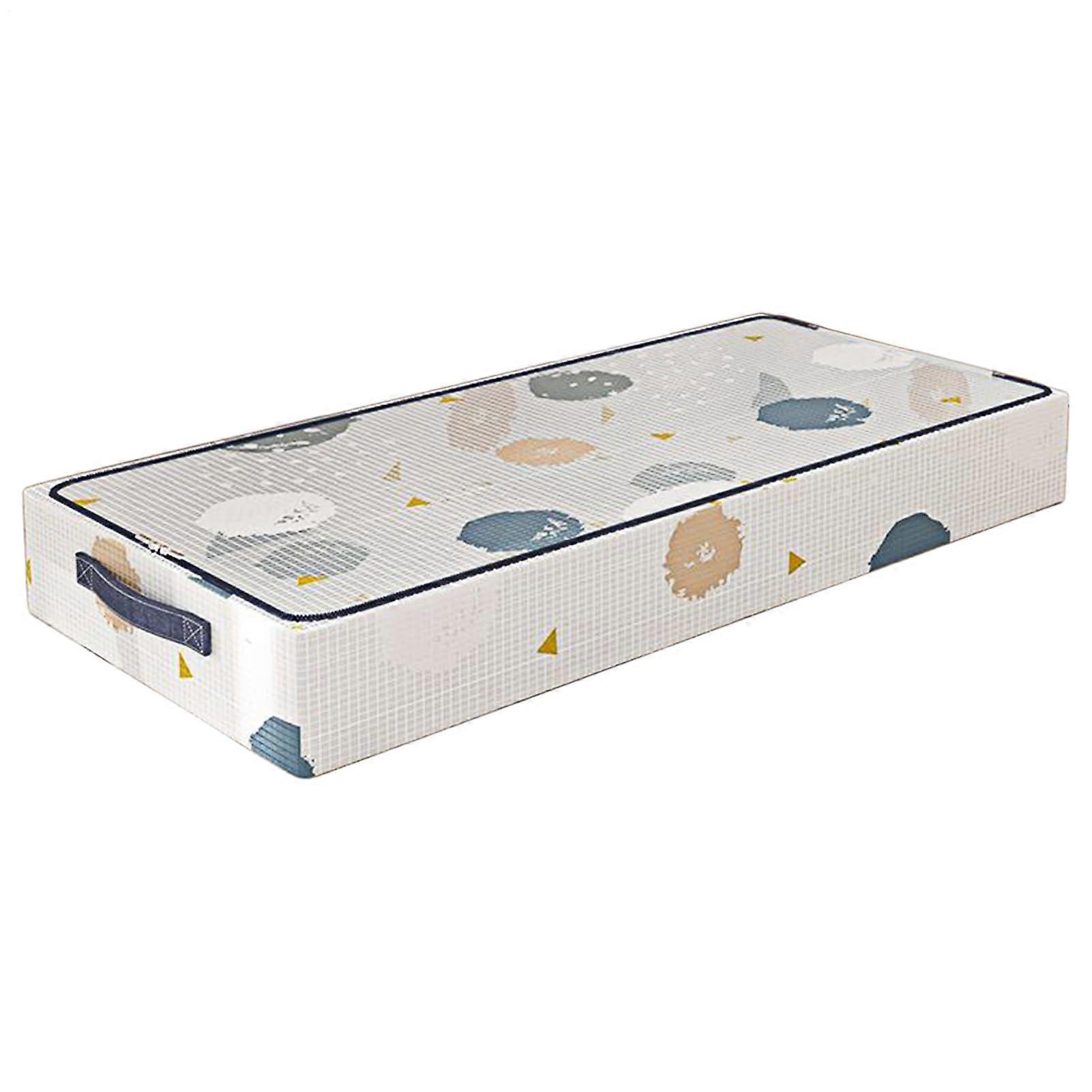 Underbed Storage Clear Stackable Organizer With Wheels 31.5x19.69x7.87 Inches, Rolling Bins For Dorm, College