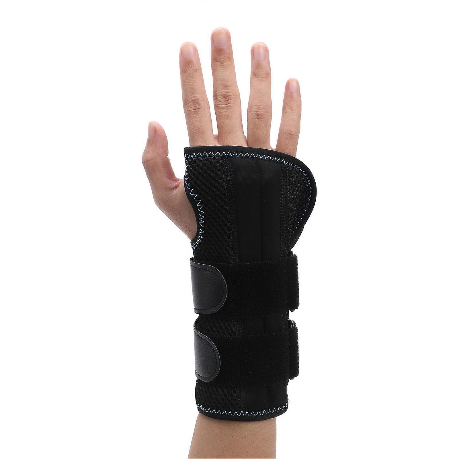 Carpal Tunnel Wrist Support Comfortable Removable Splint Strap Wrap Tendon Sheath Wrist Brace with Steel Plate Right Hand 