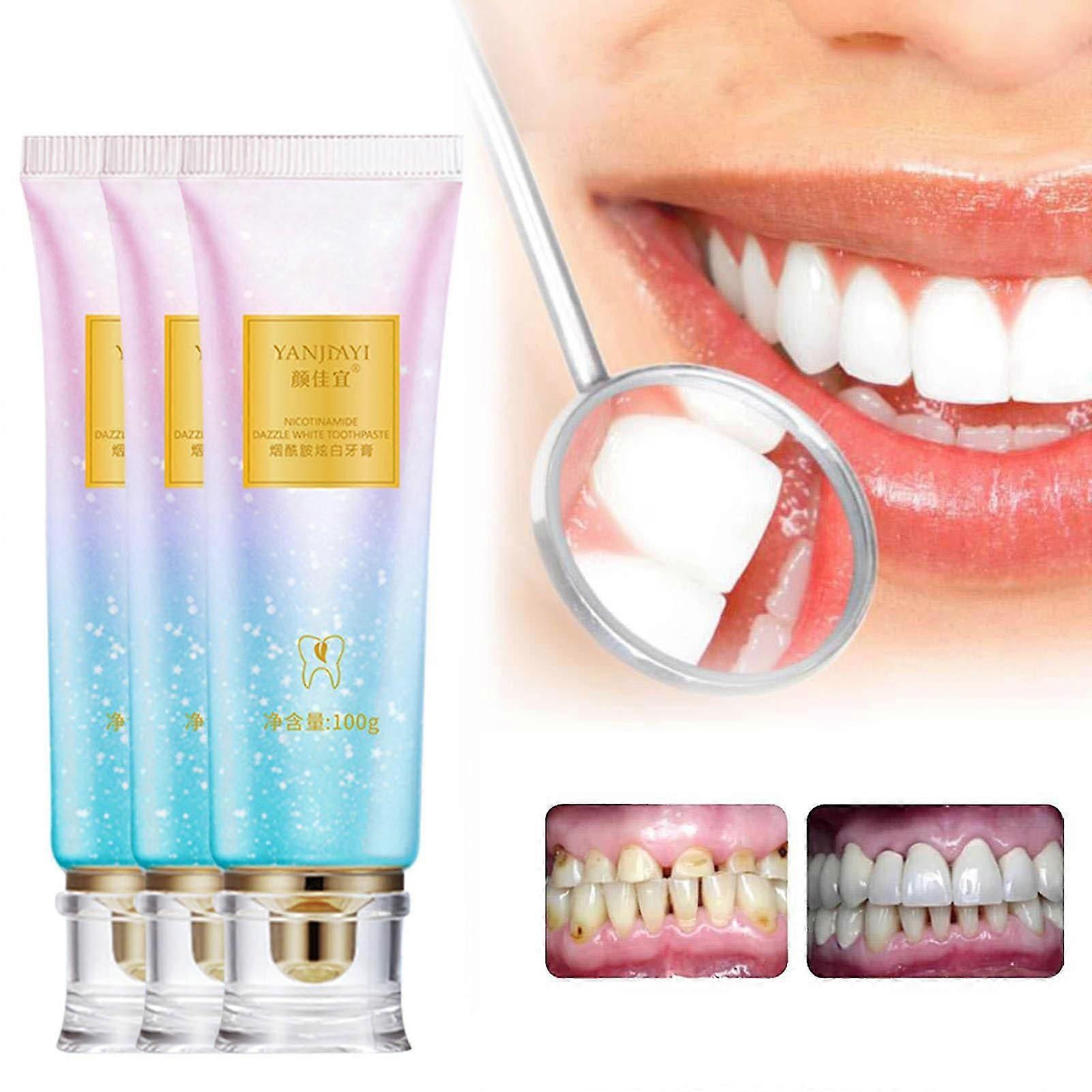 Yenkaichi Niacinamide Whitening Toothpaste Removes Stains, Cleanses And Freshens Breath With A Long-Lasting Scent.