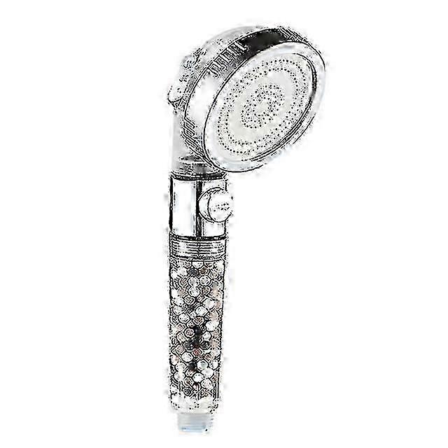 Bathroom 3-Function SPA Shower Head With Switch On/Off Button High Pressure Anion Filter Bath Head Water Saving Shower