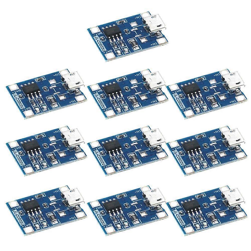 10pcs for TP4056 Lithium Battery Charging Module with Micro USB Interface