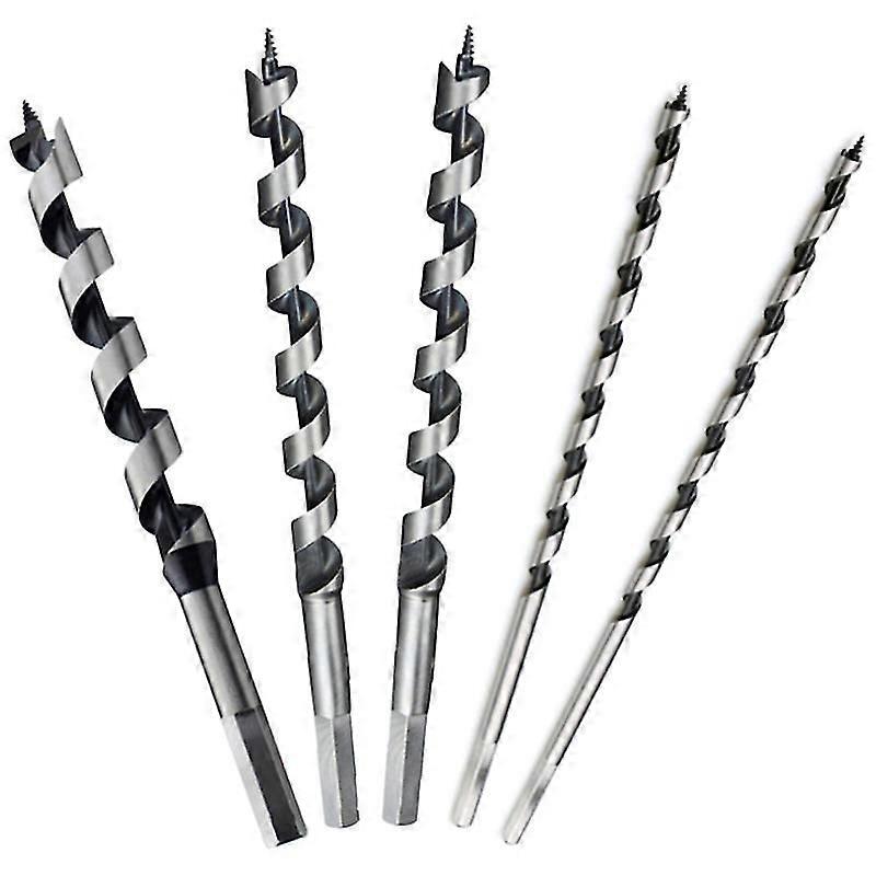 5pcs 230mm Hex Shank Extra Long Point Twist Auger Wood Drill Bit Set Woodworking Twist Drill Bit T