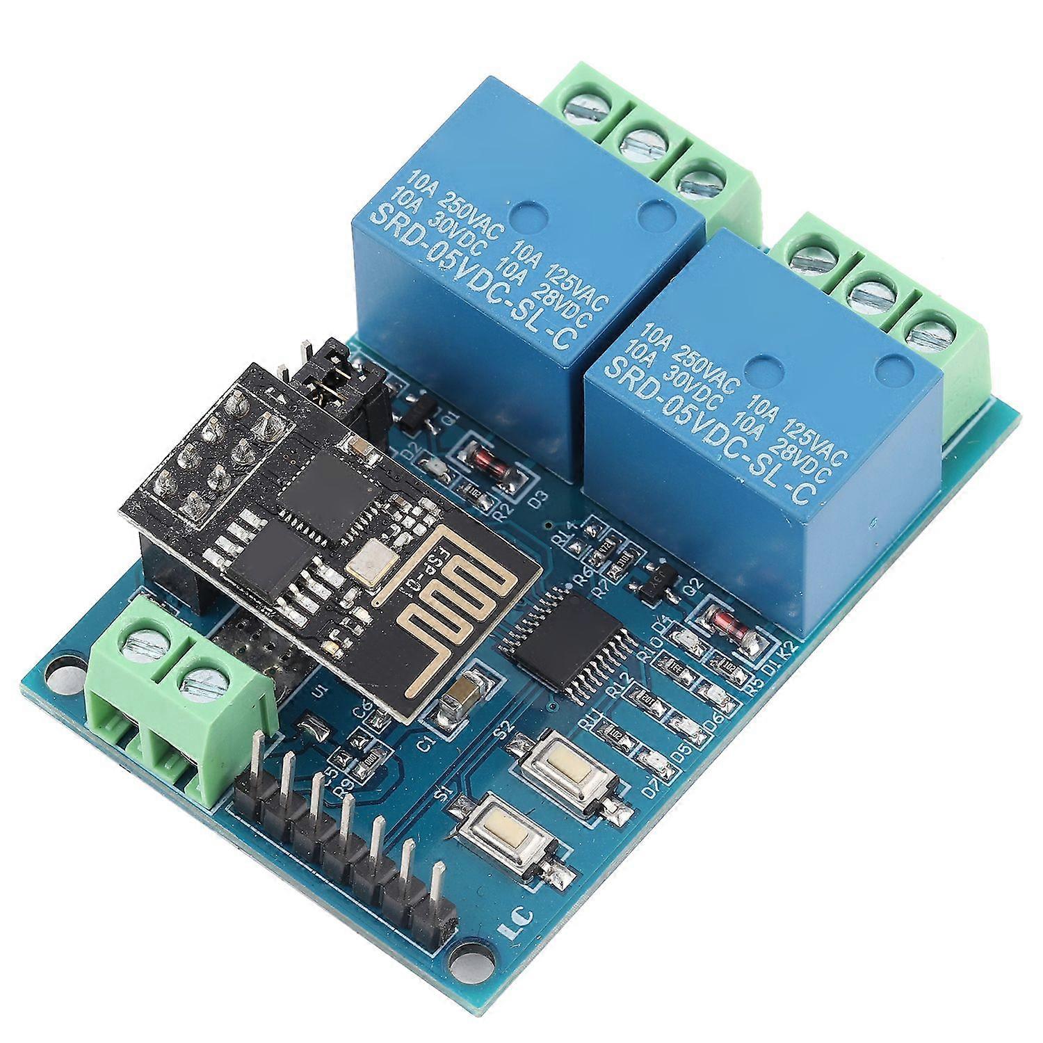 5V ESP8266 Dual Channel WiFi Relay Module IOT Smart Home Phone APP Remote Switch