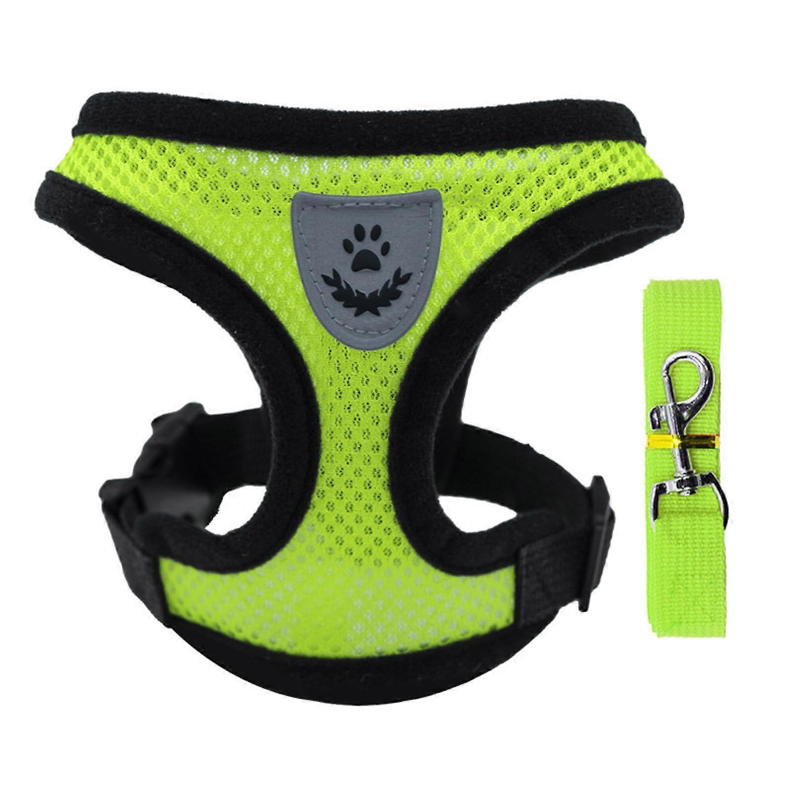 Adjustable Mesh Cat Walking Harness For Small Cats And Puppies Chest Strap Set Size M Model A Indoor Outdoor Lightweight
