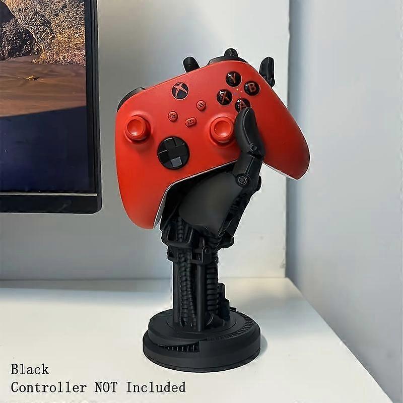1PC Cyberpunk 3D Printed Game Controller Stand ️ - Adjustable ABS Desk Organizer for Controllers/Phones, Multi-Functional Gamer Accessory, B