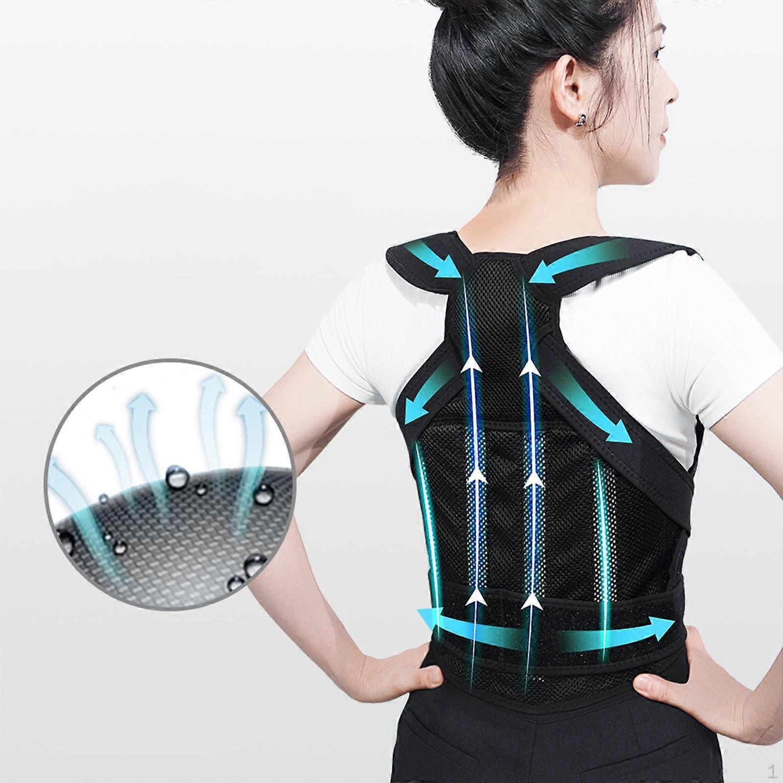 Posture Corrector Belt Adjustable Lumbar Support for Back Shoulder Neck